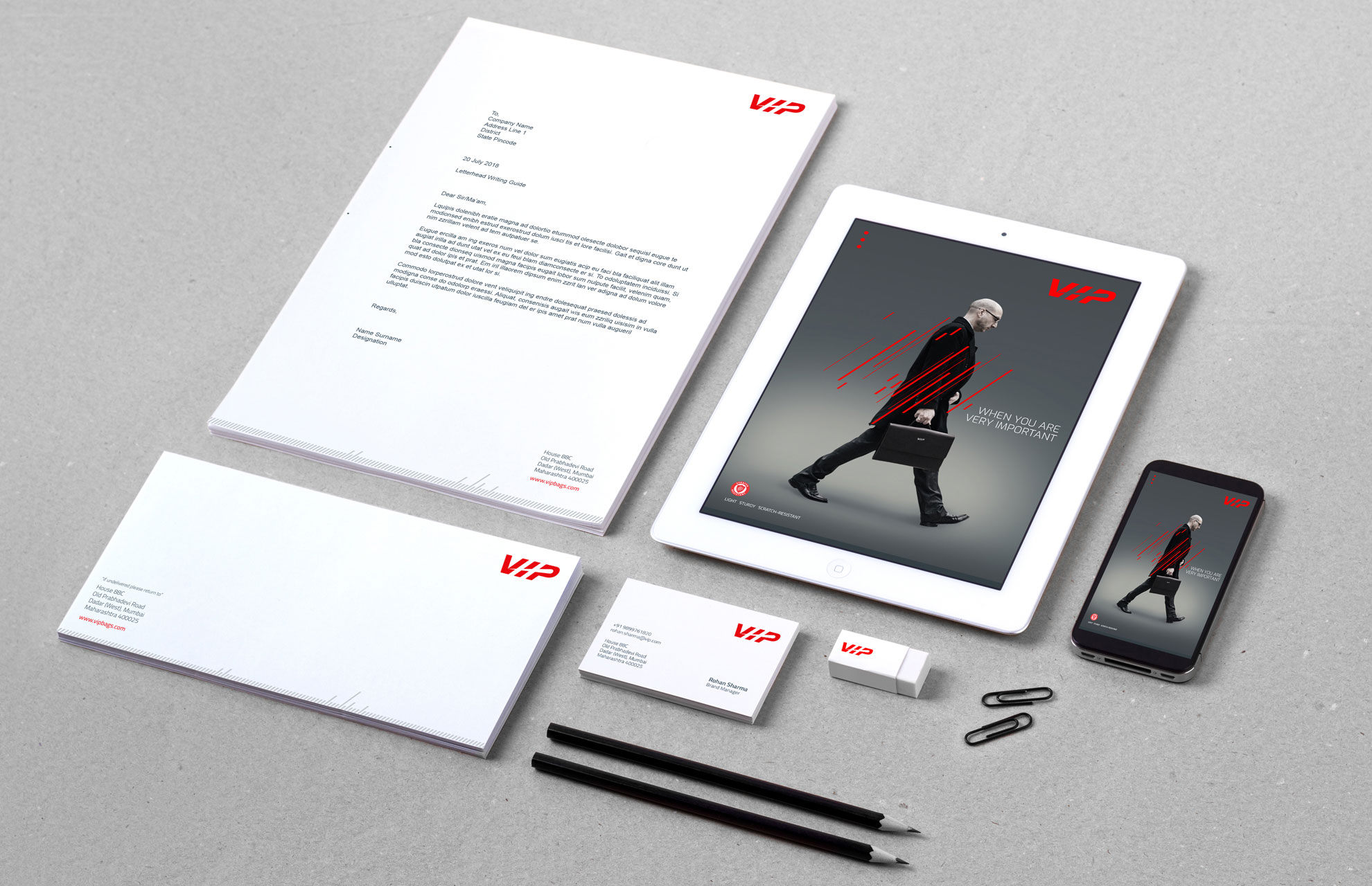 Collateral and stationary design for VIP by lopez design