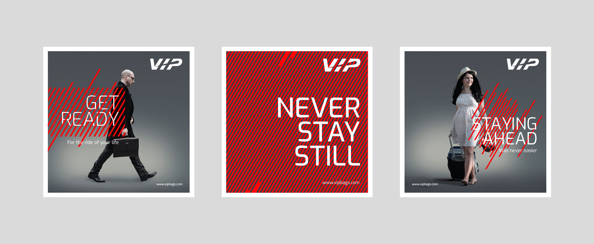 Collateral and poster design for VIP branding
