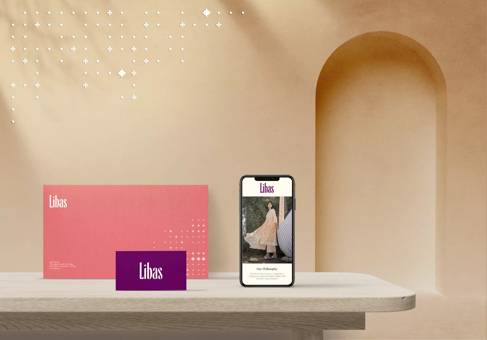 Collateral design and social media branding for Libas