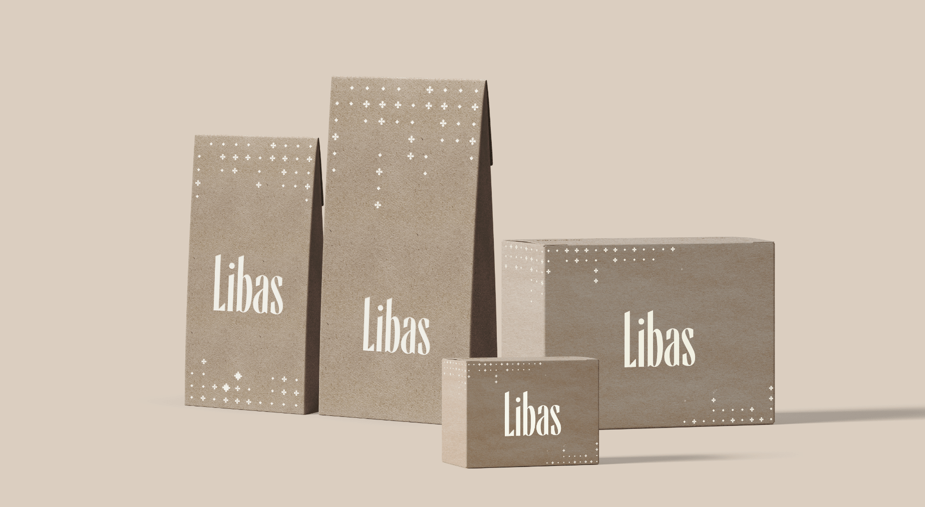 bag and box design for libas packaging