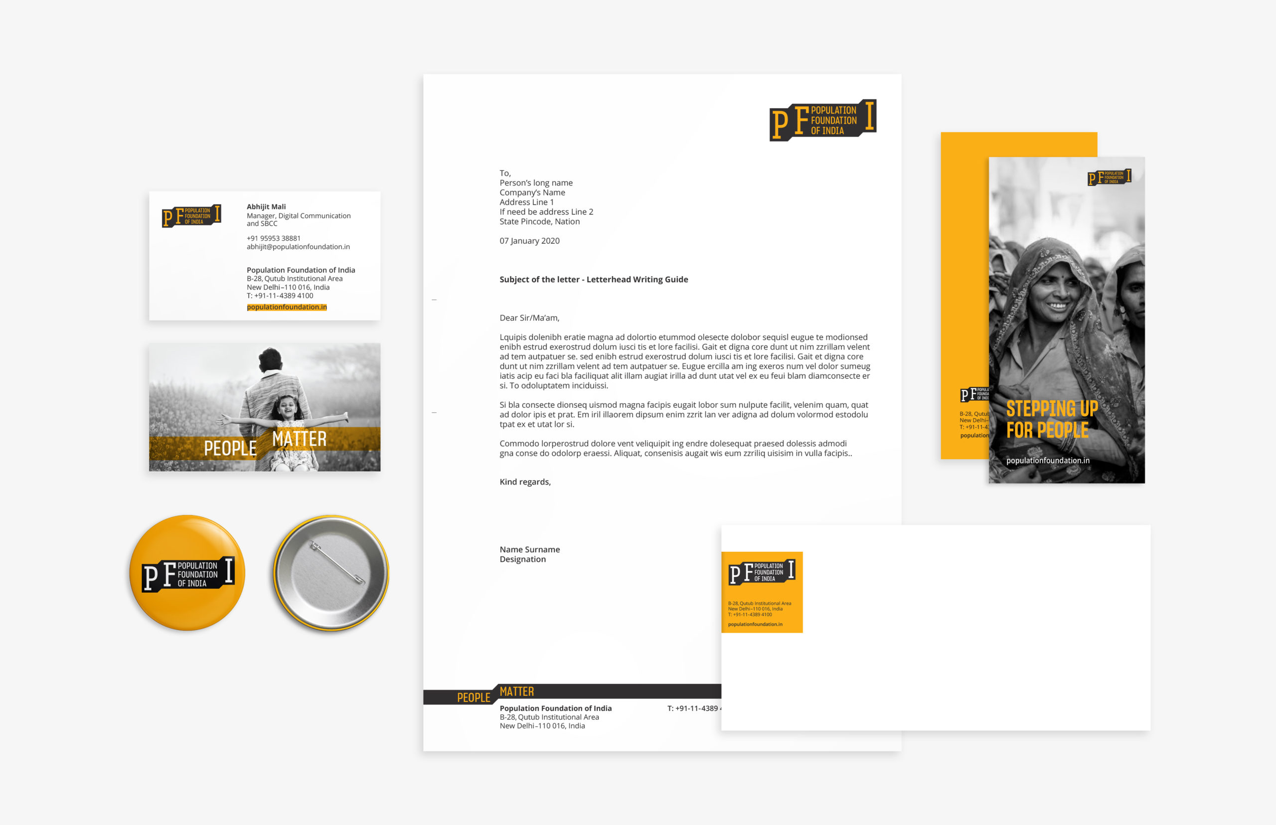 lopez-design-pfi-badges-letterhead-visting-card-brochure-branding-design