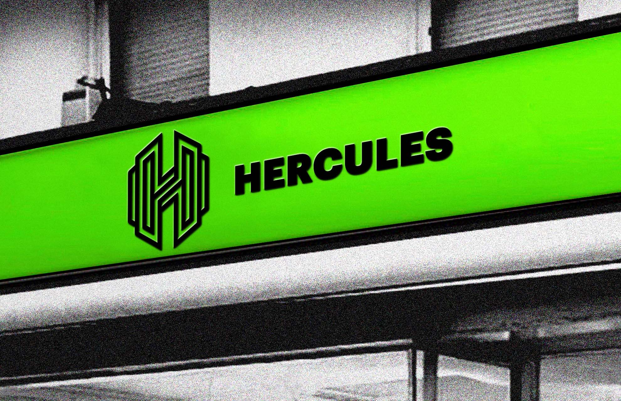 lopezdesign-hercules-logo-on-store-green-black