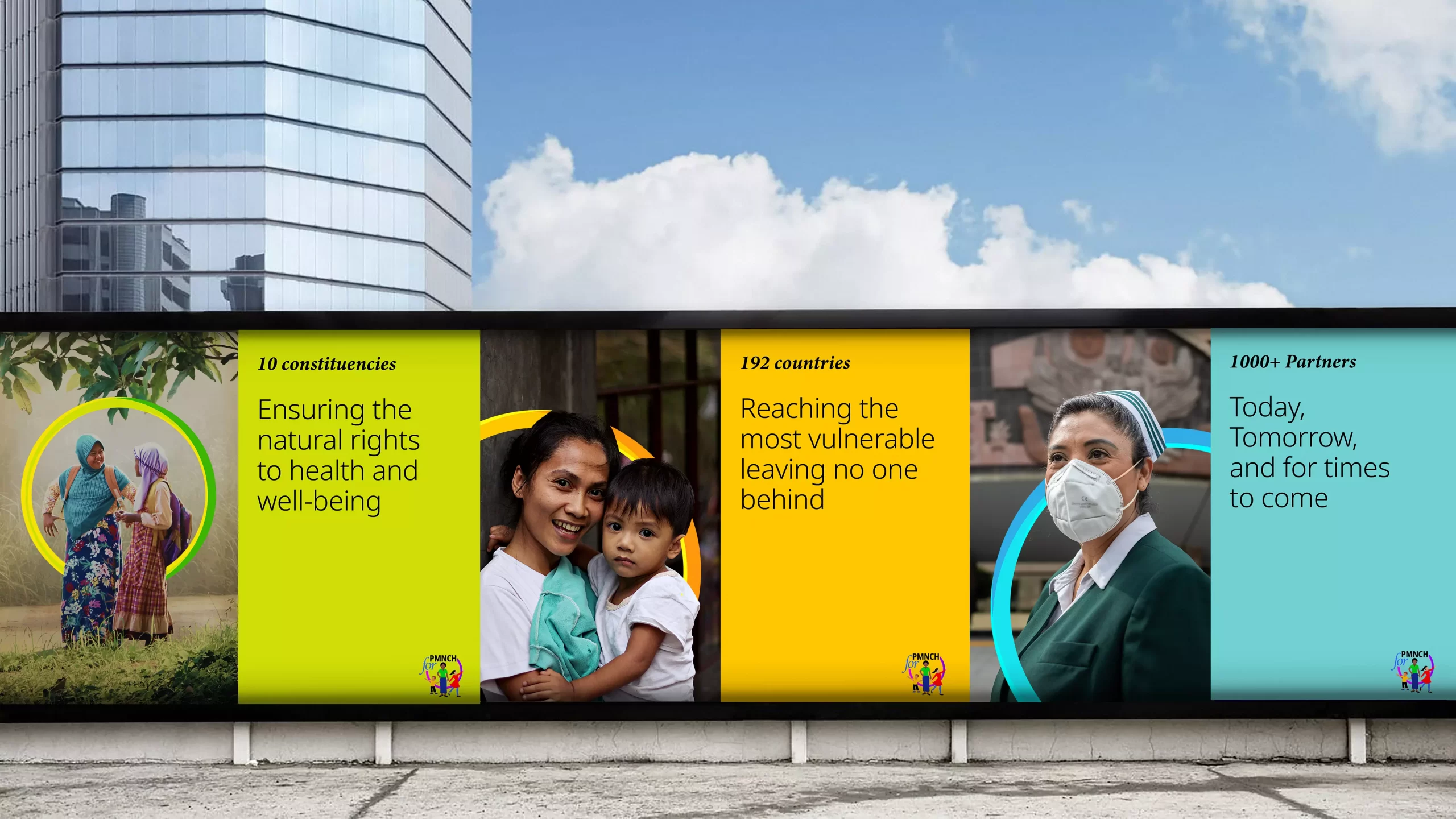 outdoor billboard advertisement design for PMNCH by Lopez Design