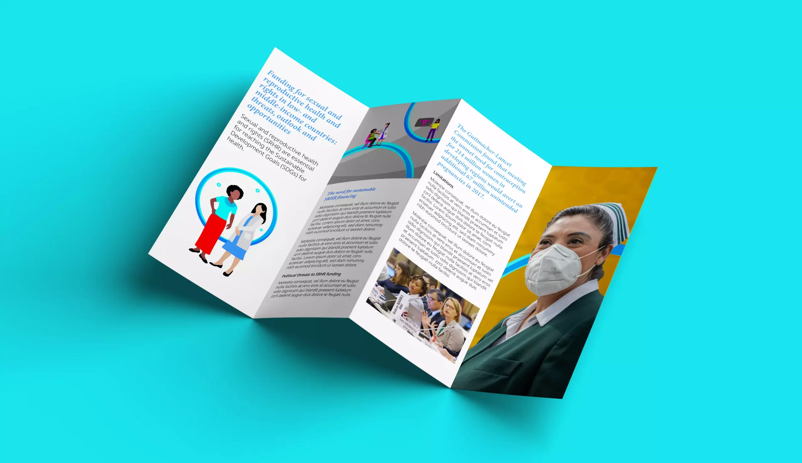 Visual and brochure design for PMNCH by Lopez Design