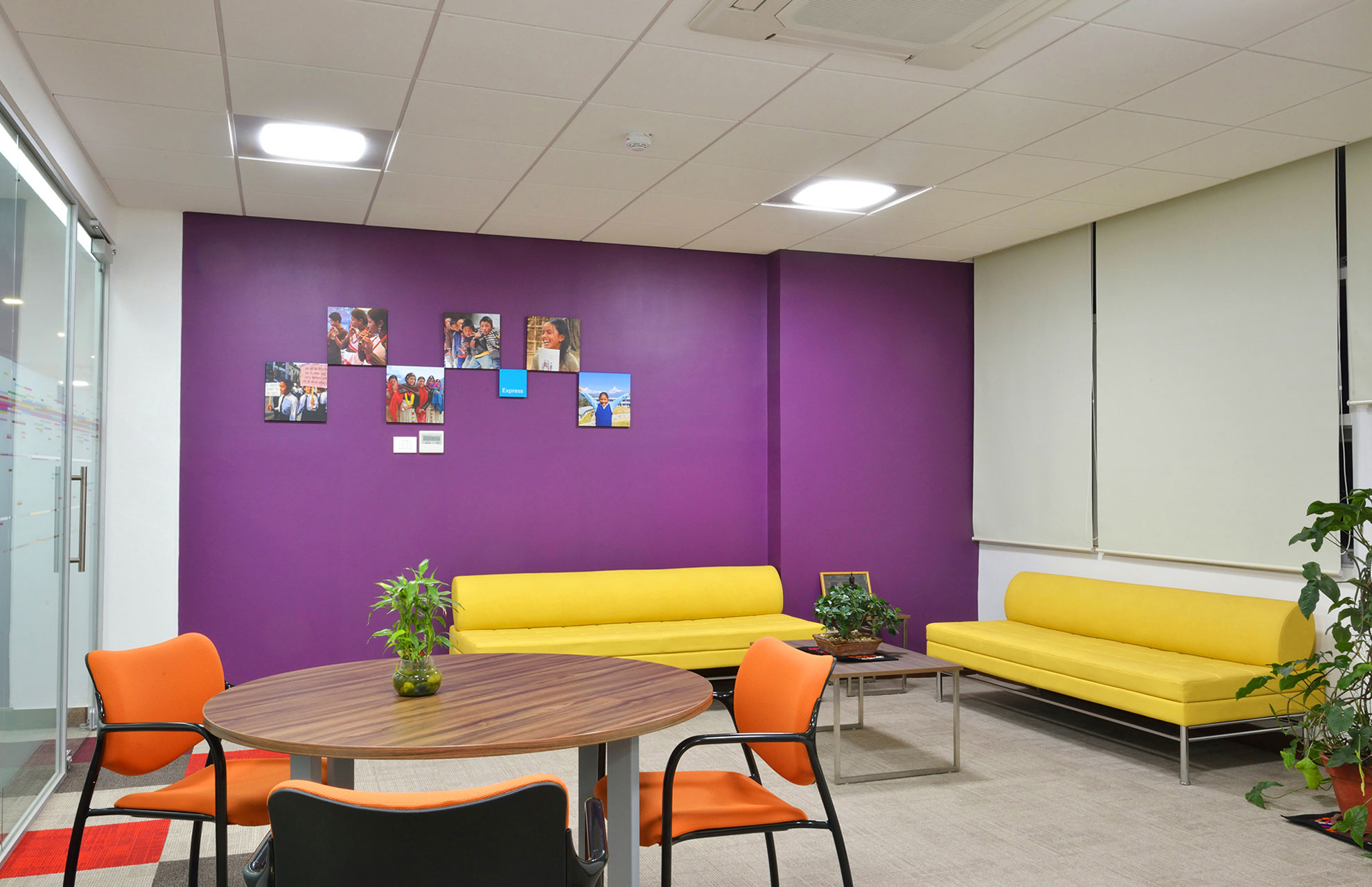 Unicef-Nepal-purple-wallgraphics-office-space-design-Lopez-Design